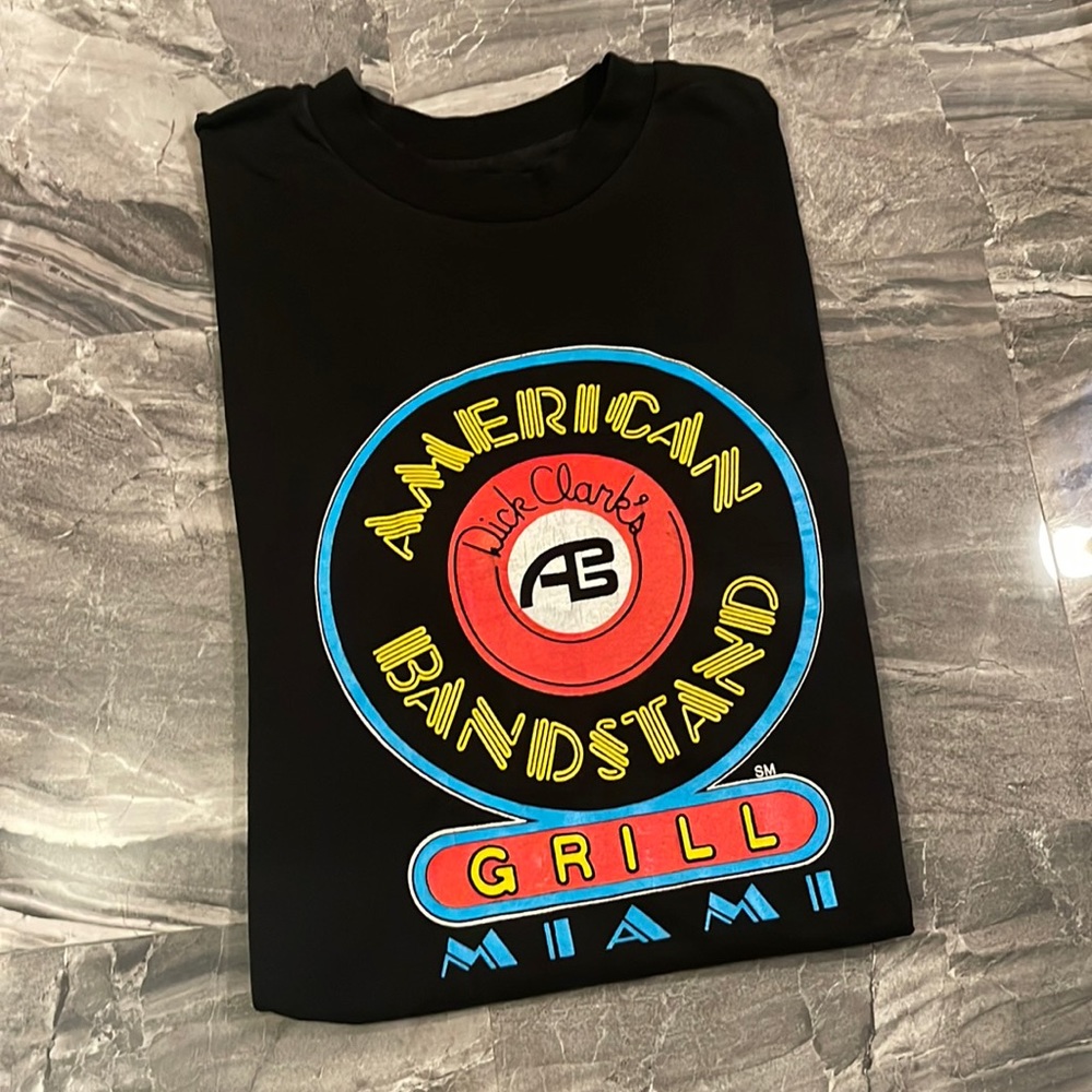 Vintage Miami 80s American bandstand grill by Dick Clark single stitch